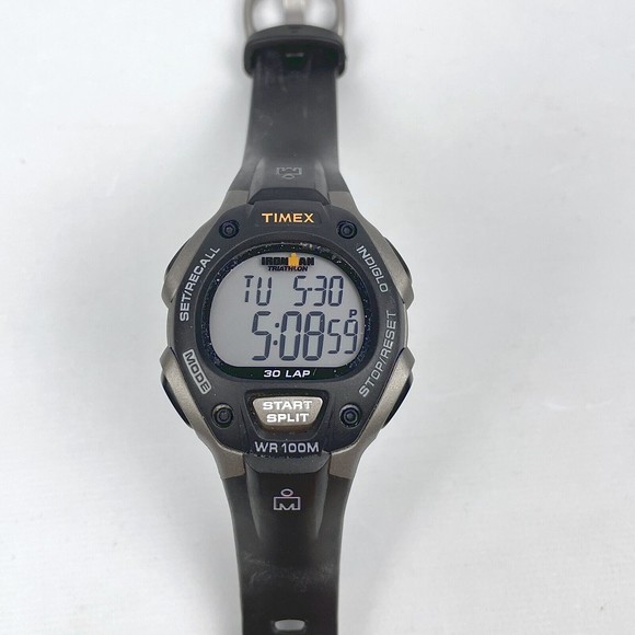 Timex Accessories Timex Ironman Triathlon Watch Men Indiglo Black
